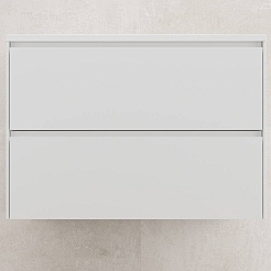 Style Line Тумба с раковиной Лима 80 Plus подвесная эмаль белая матовая – фотография-1